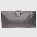 Metallic SiLouis Vuittoner Laser Etched Clutch