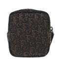 Christian Dior 2002 Brown Canvas Trotter Mini Pouch