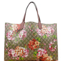 GUCCI Blooms Reversible Floral Gucci Canvas Tote Bag Multicolor 368571