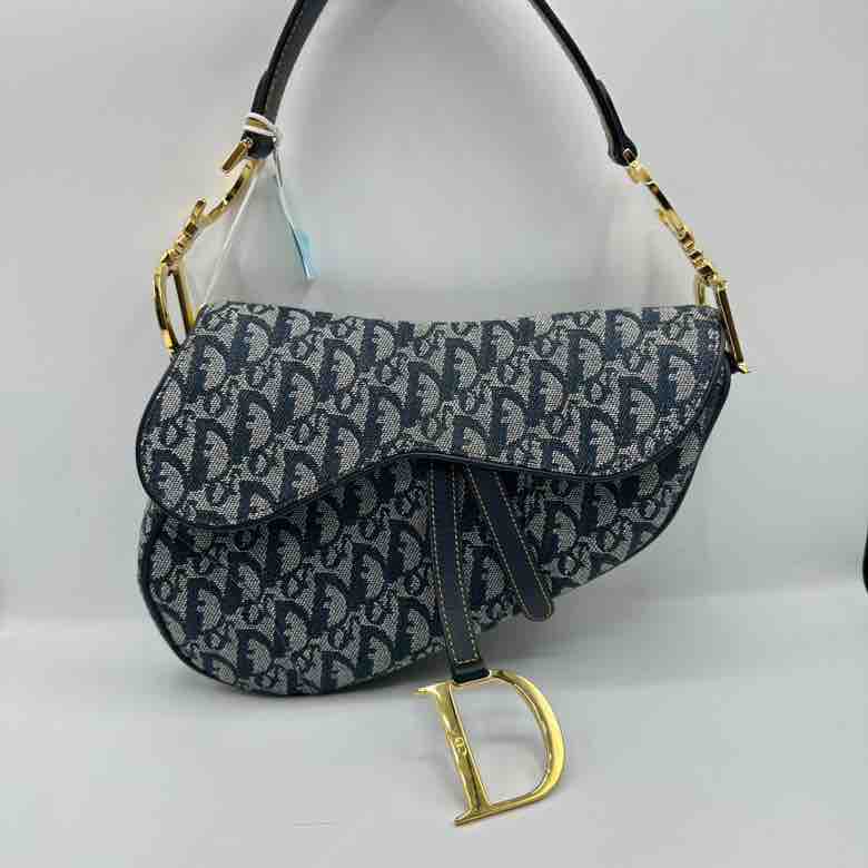 Dioror Monogram Saddle Shoulder Bag