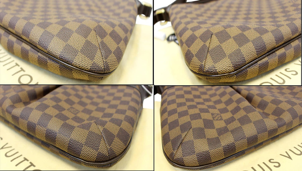 LOUIS VUITTON Bloomsbury PM Damier Ebene Crossbody Bag Brown