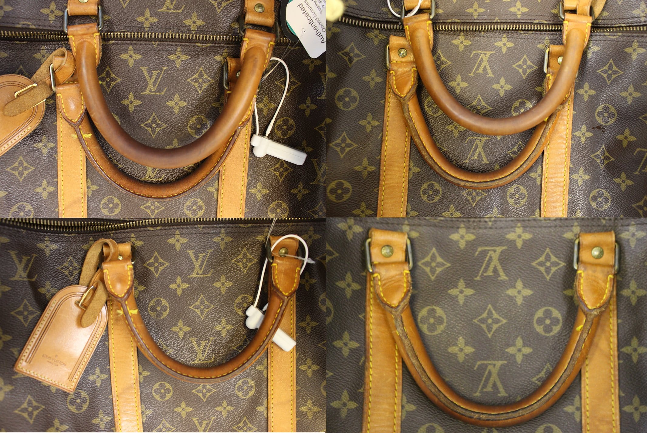 LOUIS VUITTON Keepall 60 Monogram Canvas Travel Bag Brown