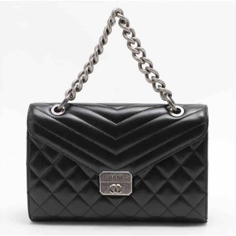 Chanel Quilted Mad About Quilting Flap, Black Calfskin, MeDiorum