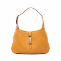 Gucci Jackie Leather Shoulder Bag, Yellow Leather