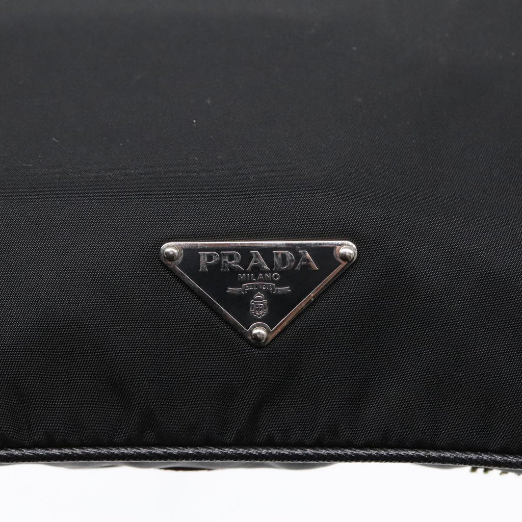 Prada Re-Edition Black Canvas Shoulder Bag