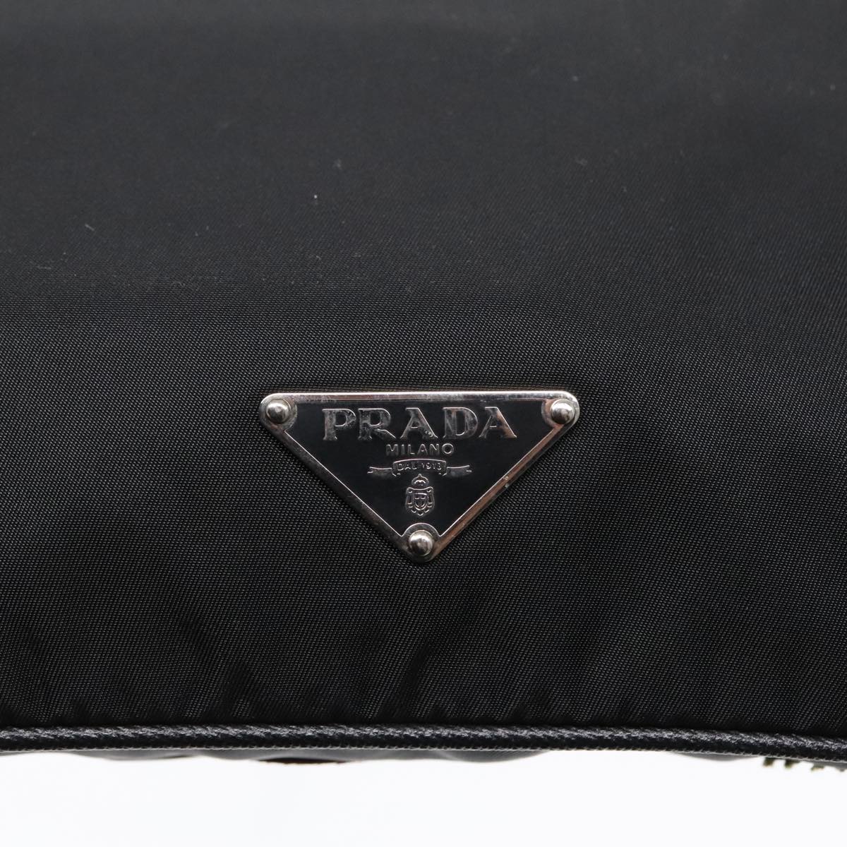 Prada Re-Edition Black Canvas Shoulder Bag