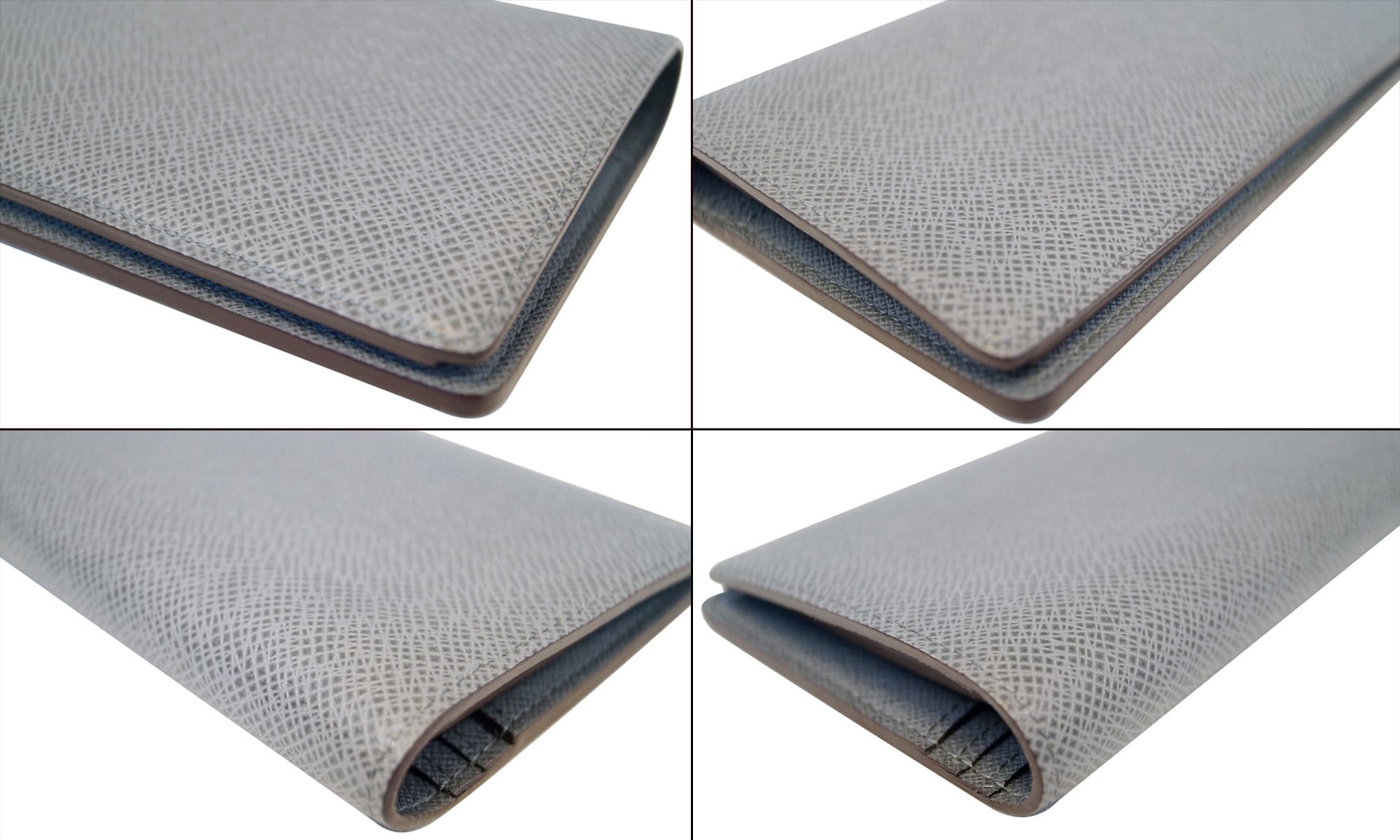 LOUIS VUITTON Brazza Glacier Taiga Leather Wallet
