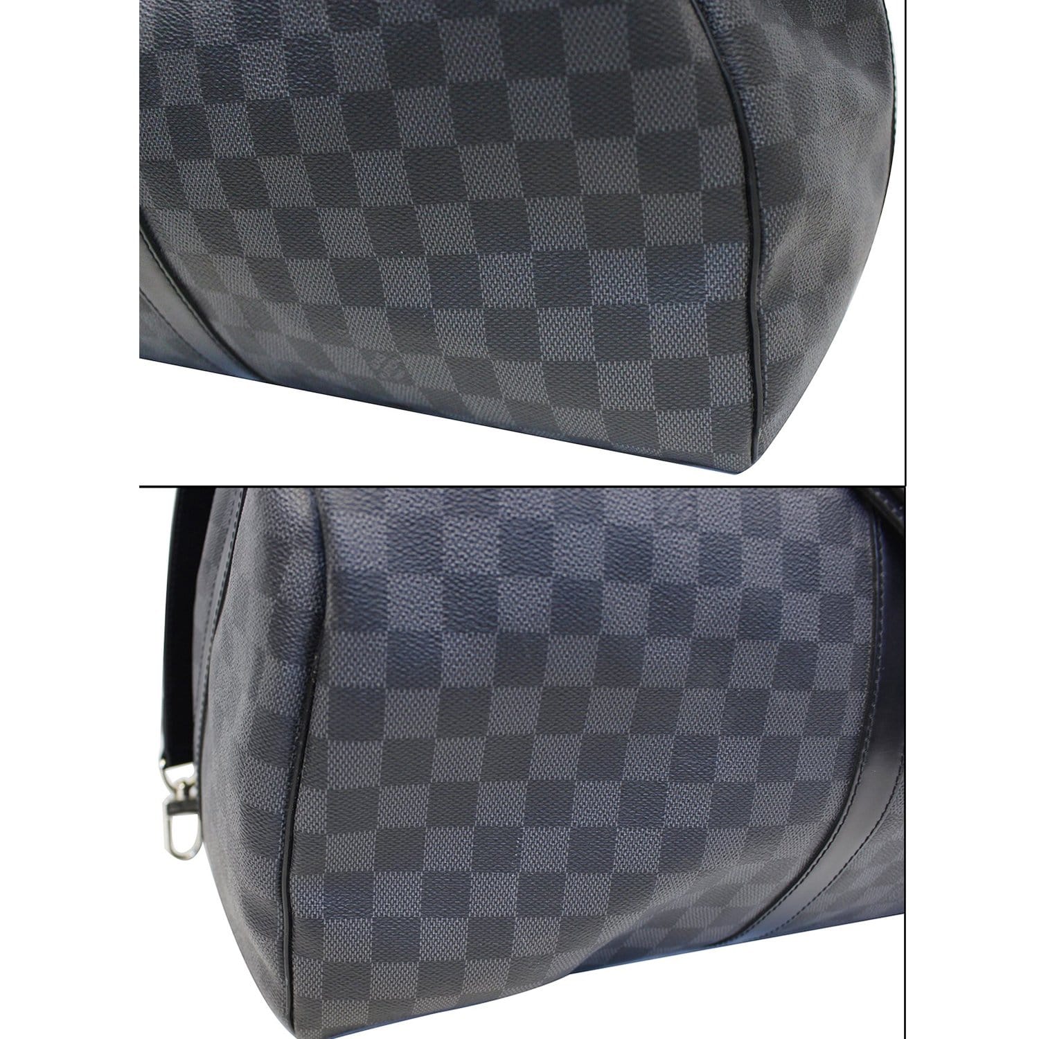 LOUIS VUITTON Keepall 55 Damier Graphite Bandouliere Travel Bag