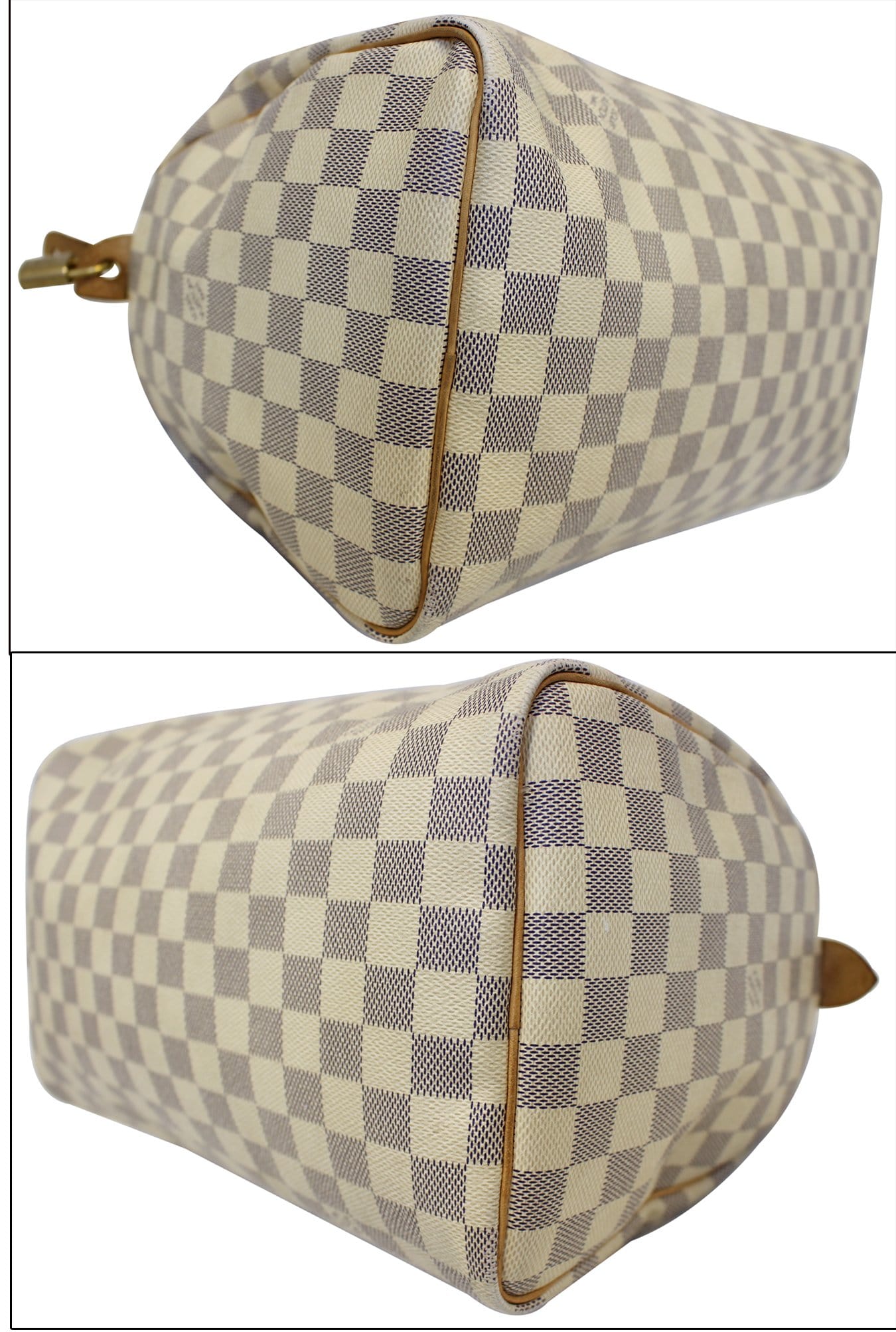 LOUIS VUITTON Speedy 30 Damier Azur  Satchel Handbag