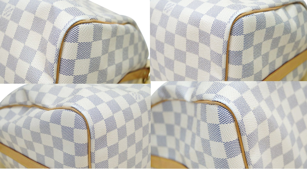 LOUIS VUITTON Speedy 35 Damier Azur  Bandouliere Shoulder Bag