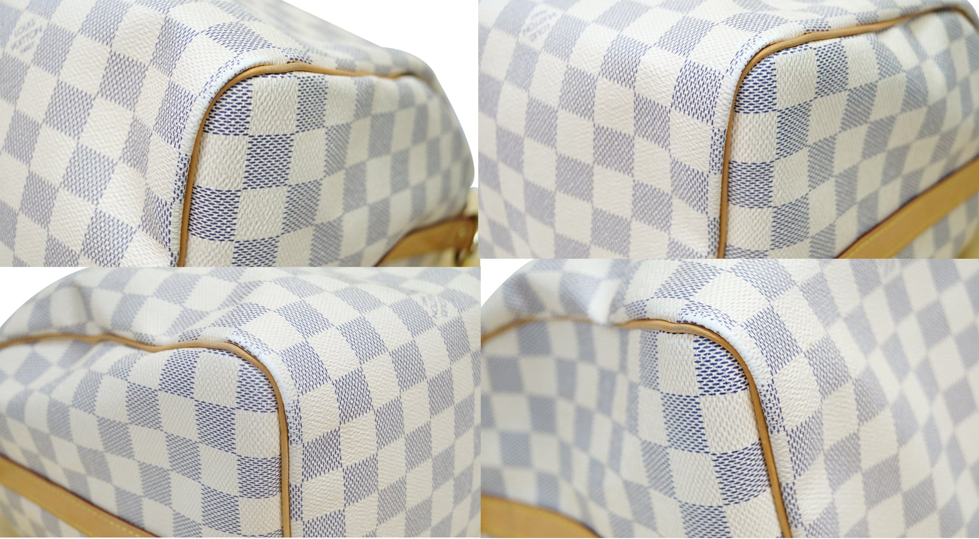 LOUIS VUITTON Speedy 35 Damier Azur  Bandouliere Shoulder Bag