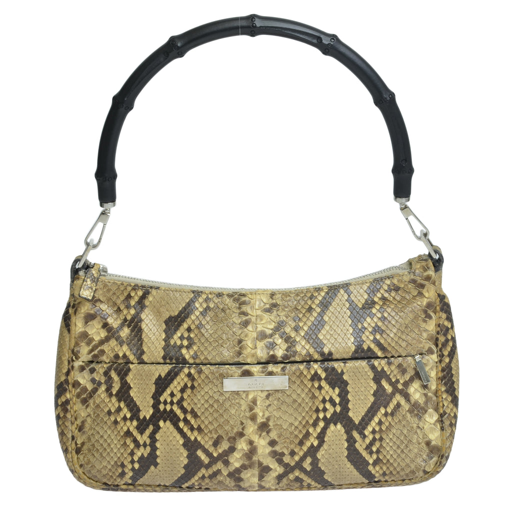 Beige Vintage Bamboo Shoulder bag