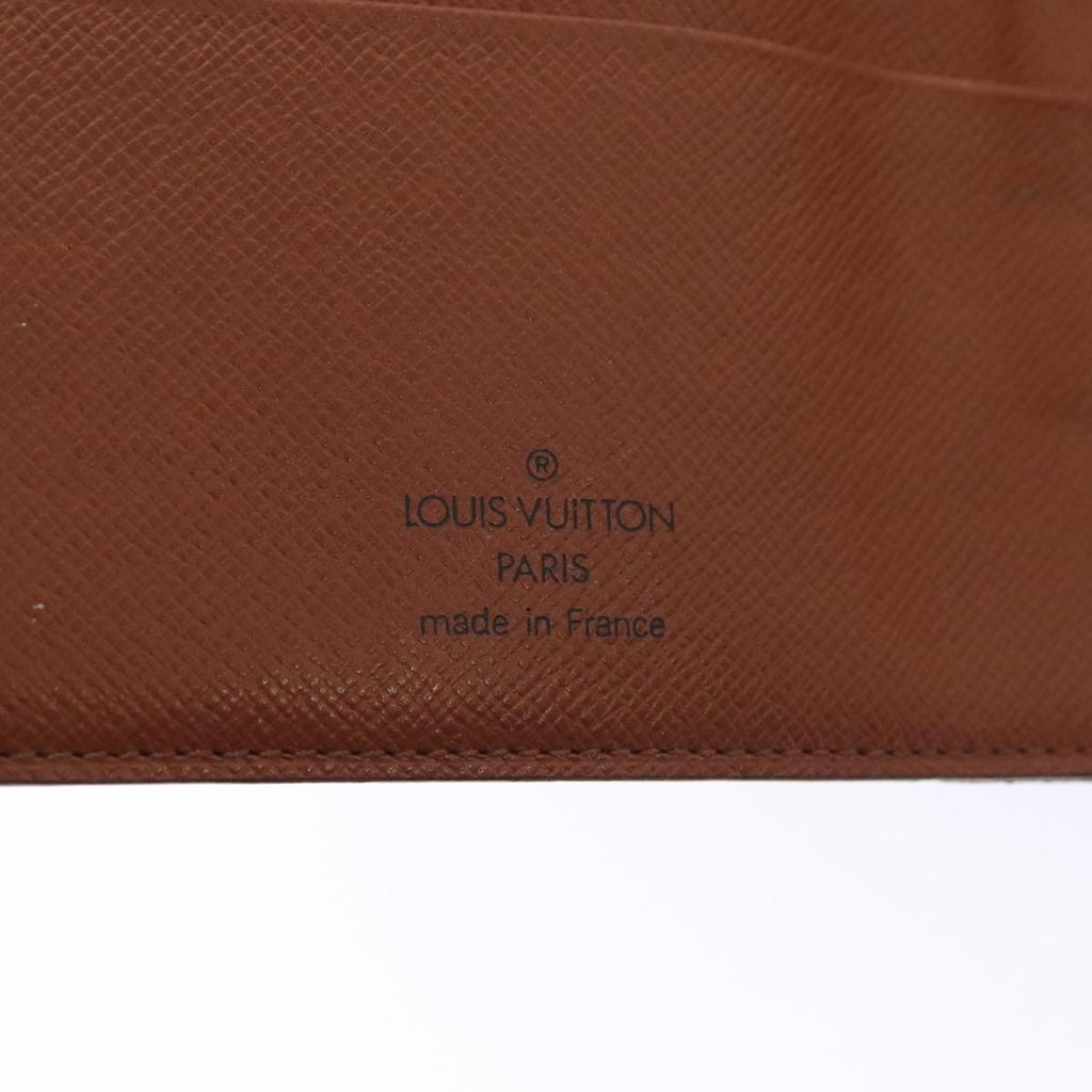 Louis Vuitton Agenda Cover Brown Canvas Wallet