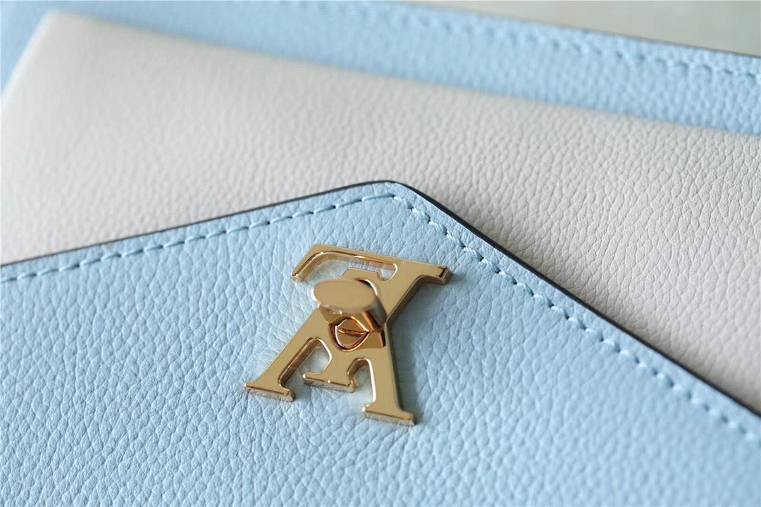 Louis Vuitton Mylockme Chain Pochette Bleu Nuage Blue For Women,  Shoulder and Crossbody Bags 7.5in/19cm Louis Vuitton M81436