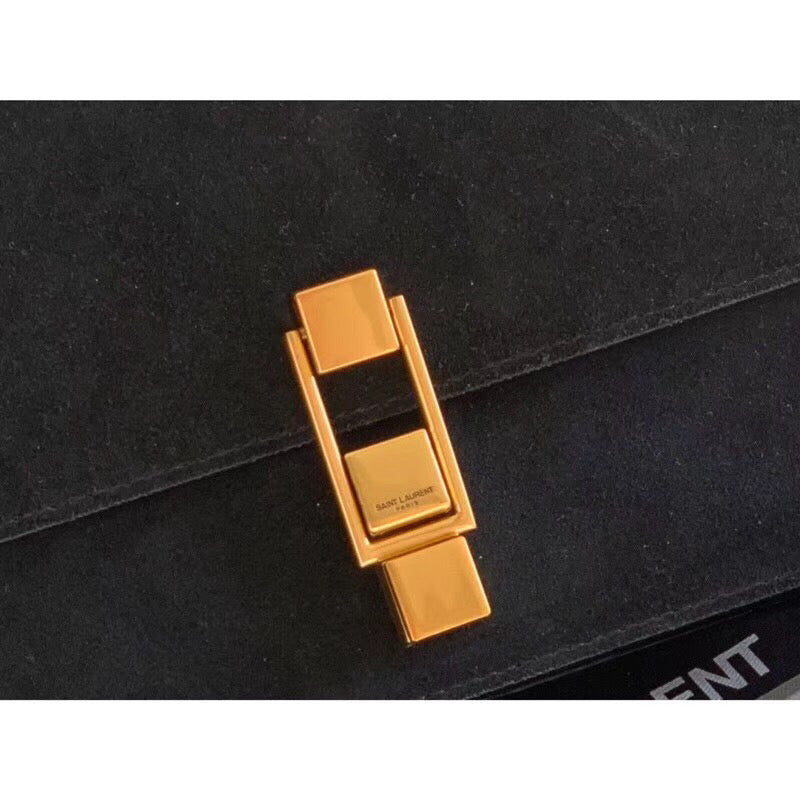 YSSLÂ Le Carre Satchel Black For Women 9in/23cm YSL
