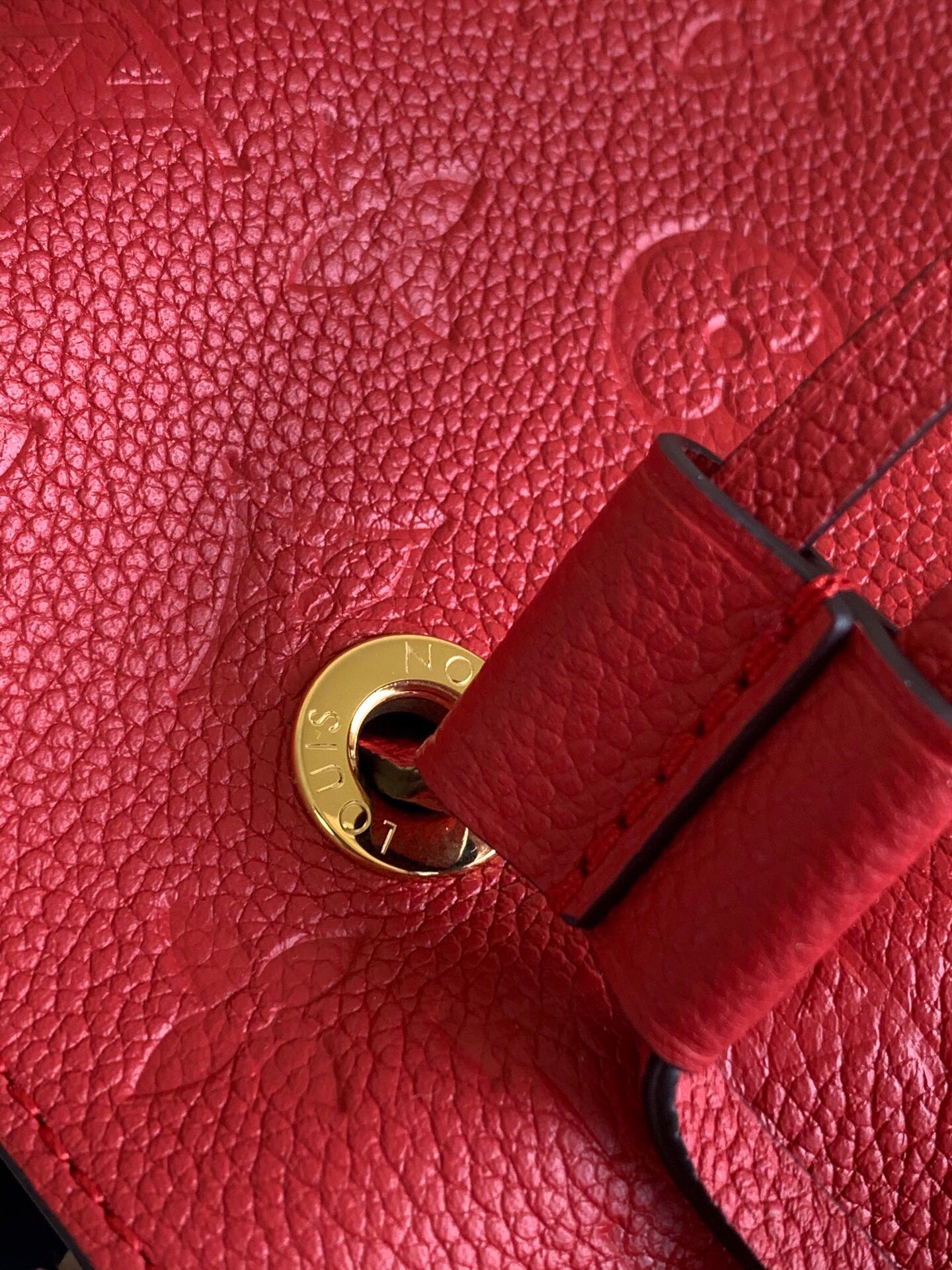 Louis Vuitton NeoNoe MM Bucket Bag Monogram Empreinte Red For Women, Women’s Bags, Shoulder Bags 10.2in/26cm Louis Vuitton
