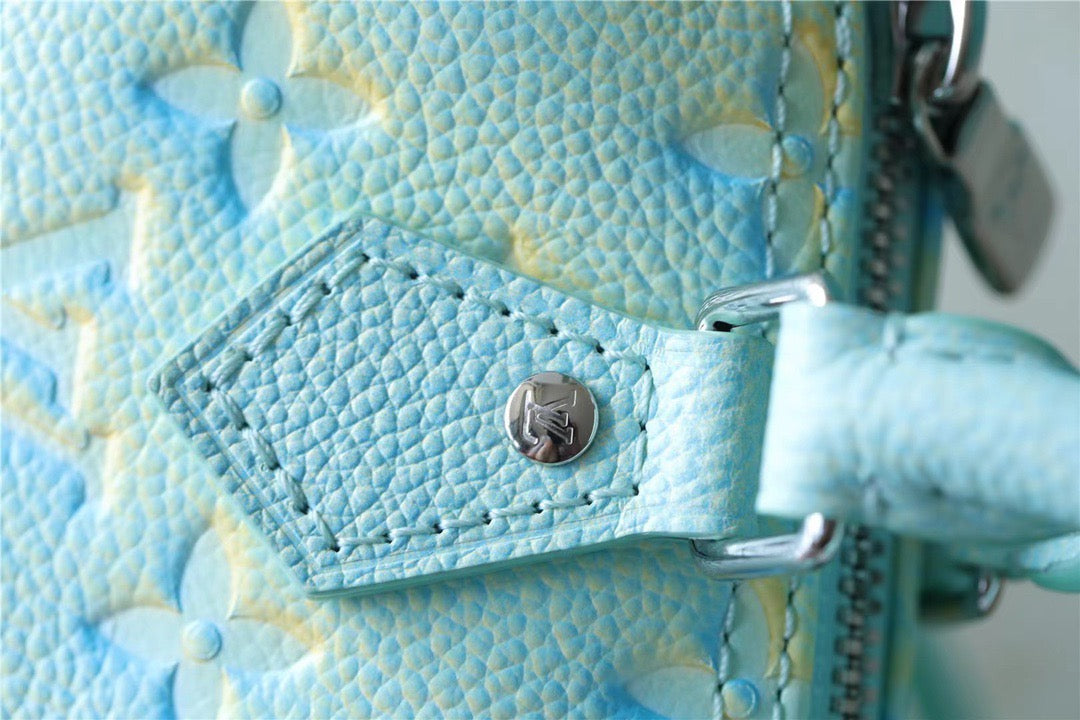 Louis Vuitton Nano Speedy Monogram Empreinte Vert D’eau Green For Women,  Shoulder And Crossbody Bags 16cm/6.3in Louis Vuitton 