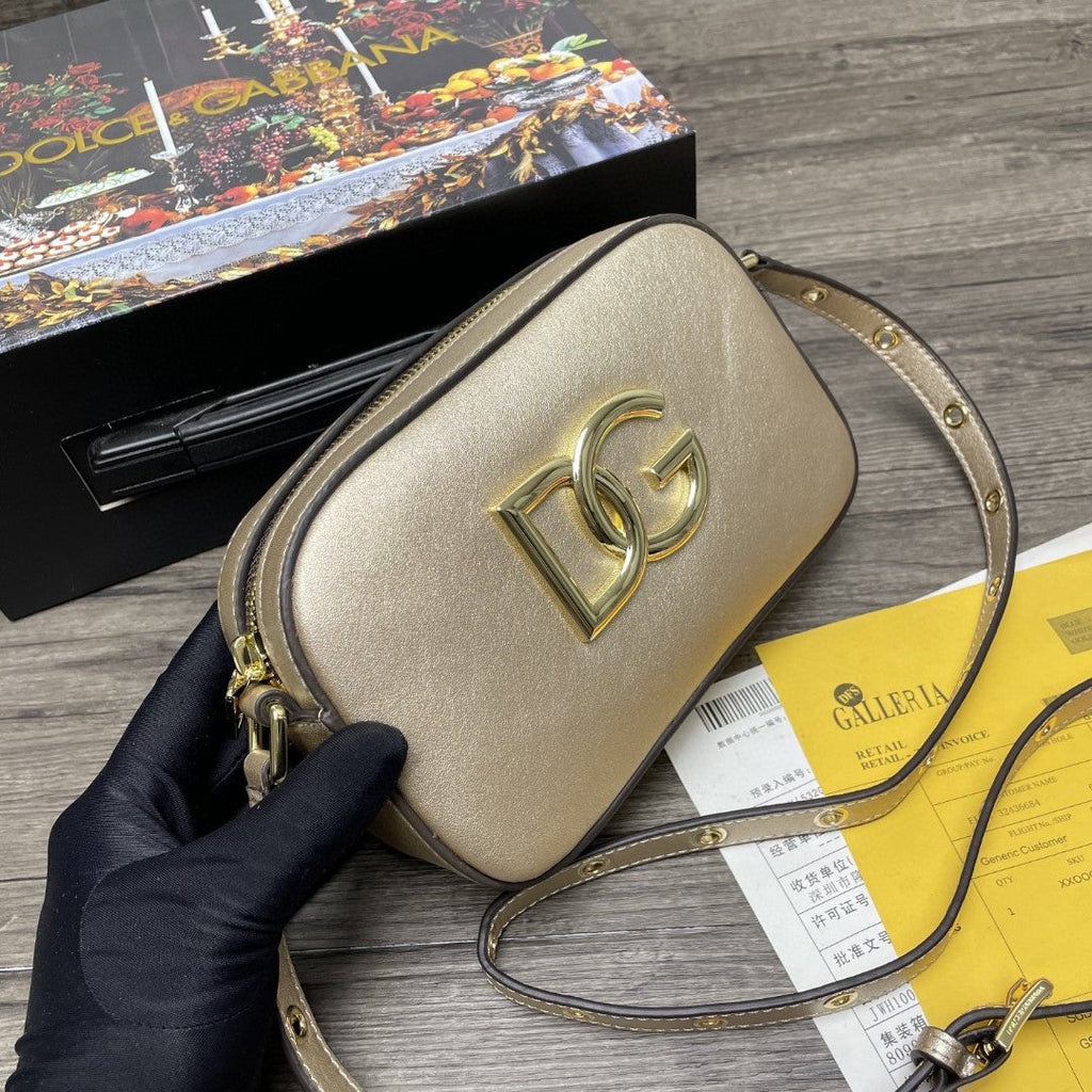 Crossbody 3.5 Bag Gold For Women 7.5in/19cm GLAMI