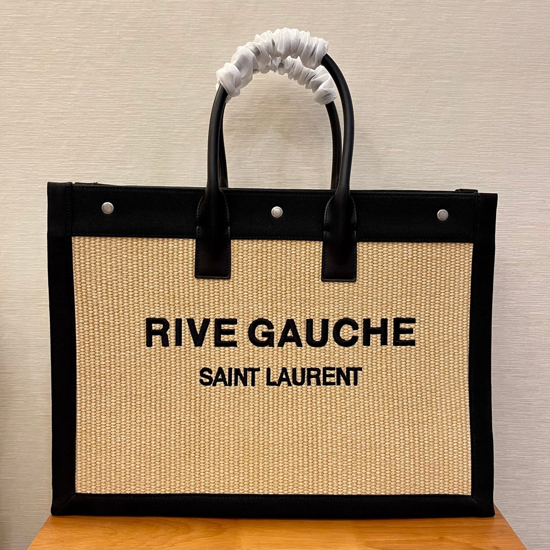 YSSL Rive Gauche Tote Bag In RafTop QualityTop Qualitya For Women 18.9in/48cm YSL