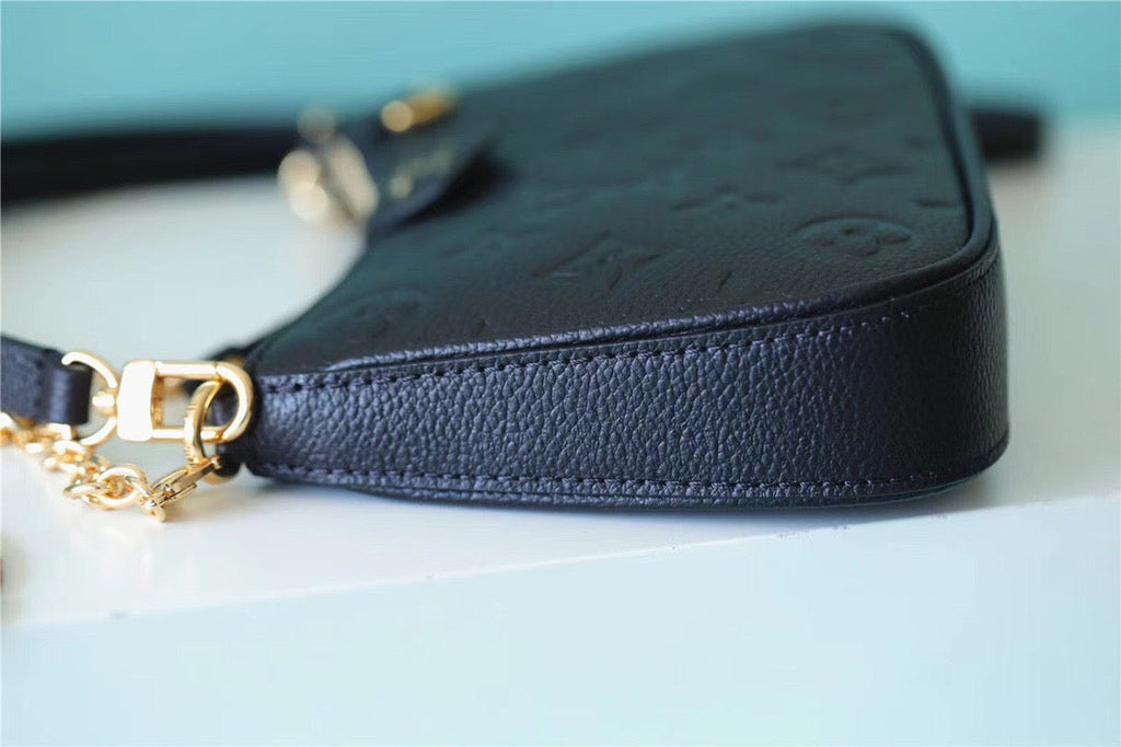 Louis Vuitton Easy Pouch On Strap Monogram Empreinte Black For Women, WomenÃƒÂ¢Ã¢â€šÂ¬Ã¢â€žÂ¢s Handbags, Shoulder Bags And Crossbody Bags 7.5in/19cm Louis Vuitton M80349