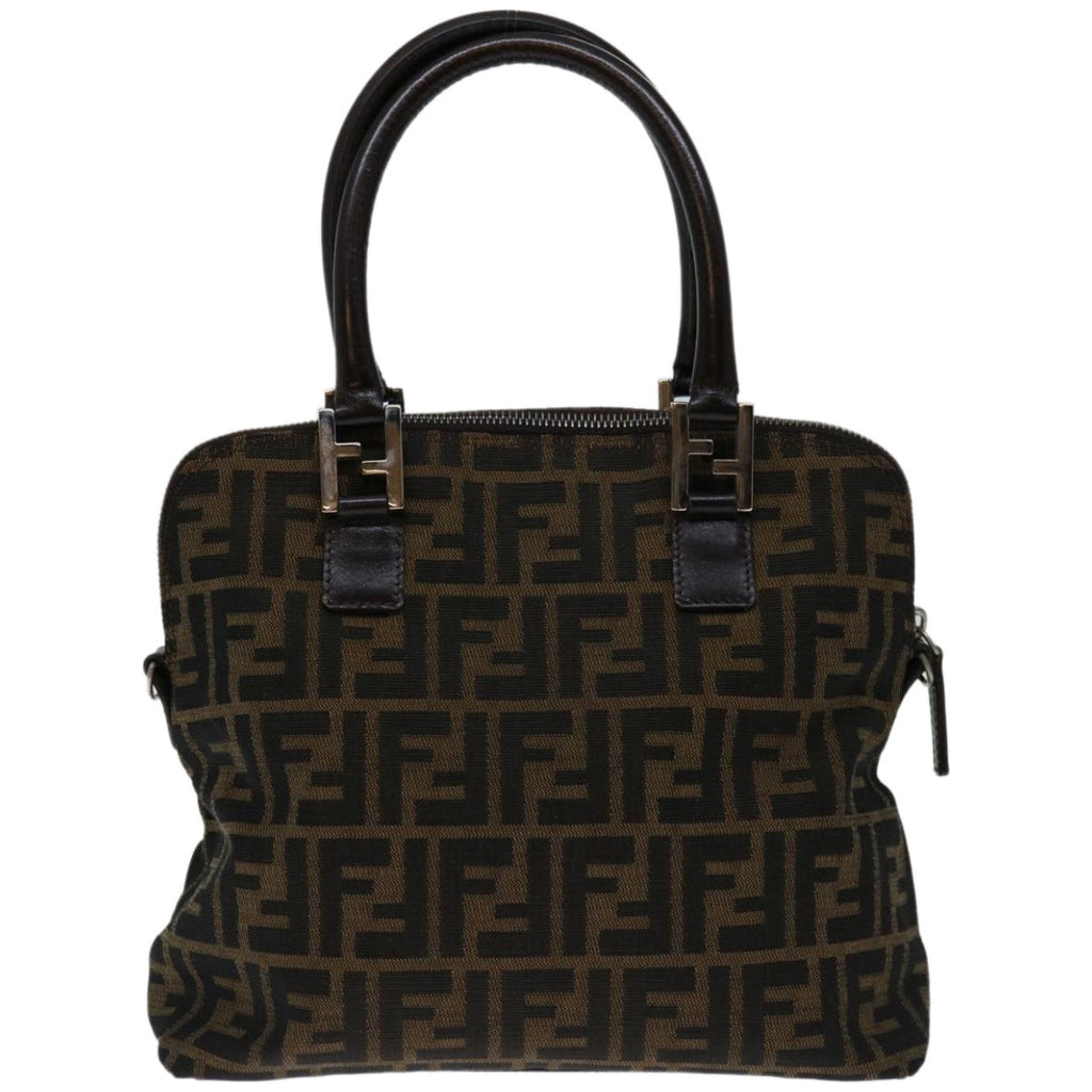 Fendi Zucca Brown Canvas Handbag