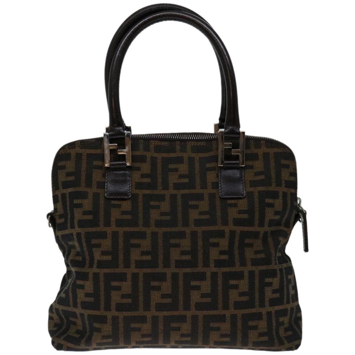 Fendi Zucca Brown Canvas Handbag