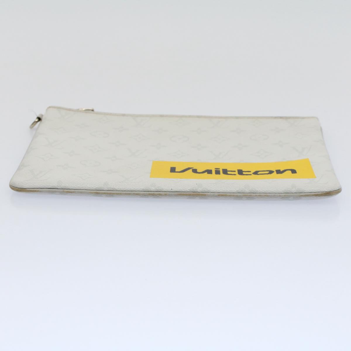 Louis Vuitton Pochette Zippée  Canvas Clutch Bag