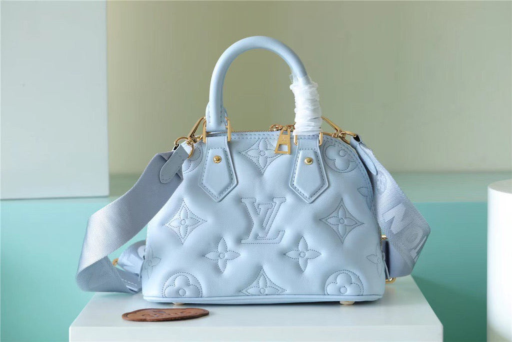 Louis Vuitton Alma Bag Handbags,  Shoulder and Cross Body Bags For Women In Bleu Glacier Blue 9.6in/25cm Louis Vuitton M59822