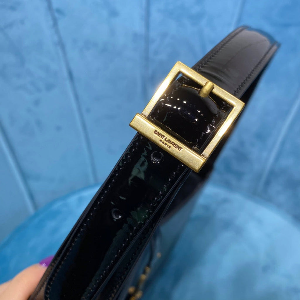 Top Quality Le 5 Ã 7 Hobo Bag In Smooth Noir For Women 9in/23cm YSL 6572280UF0W1000