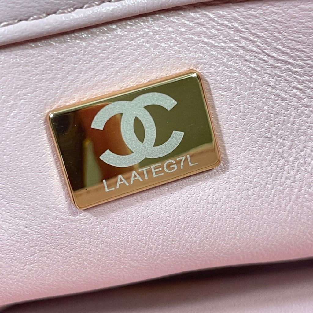 ChanelLarge GlamIap Bag Gold Hardware PiNike For Women Handbags, Shoulder Bags 9.1in/23cm AS3367