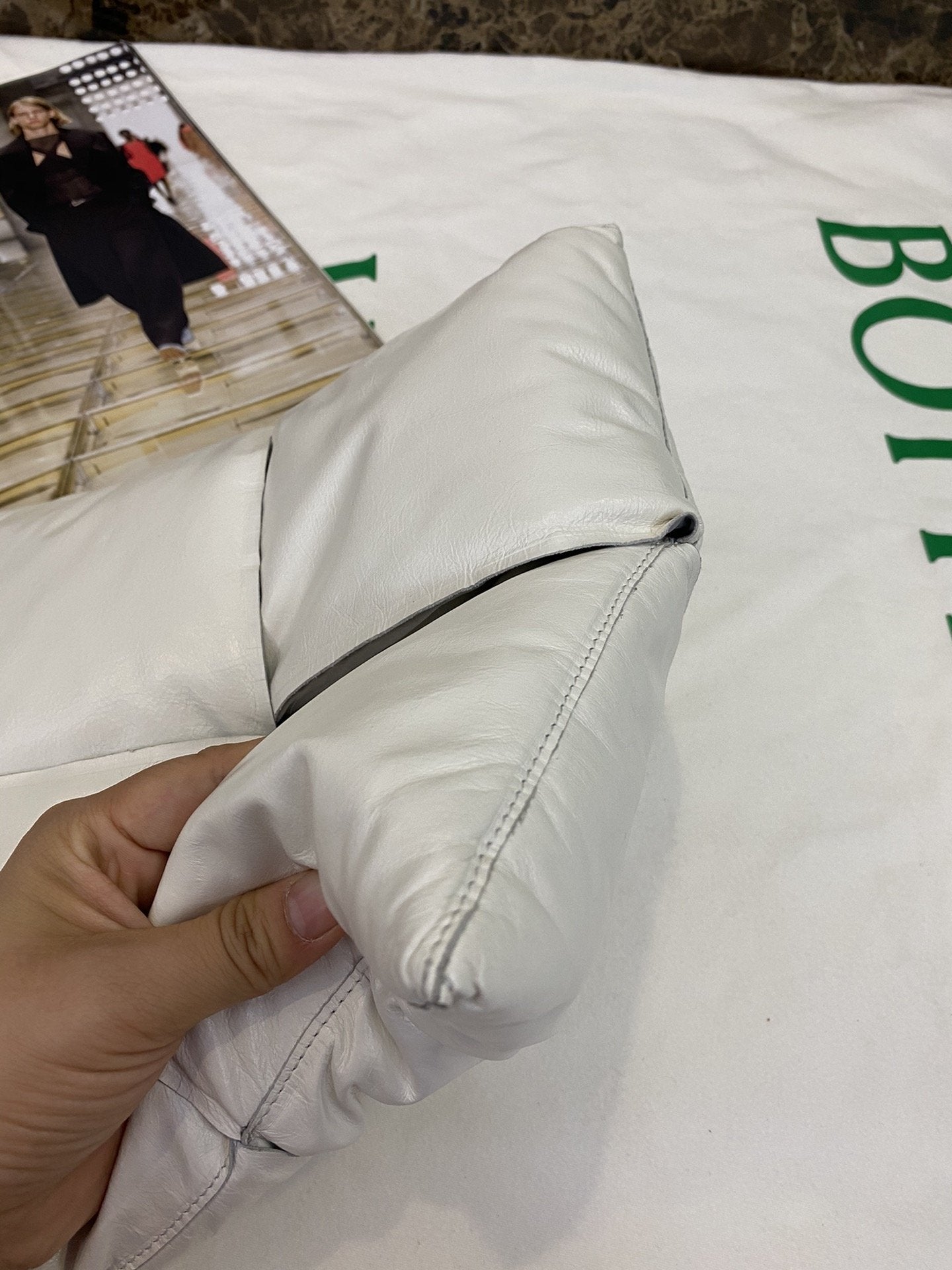 Bottega Veneta Clutch White, For Women, Bags 11in/28cm