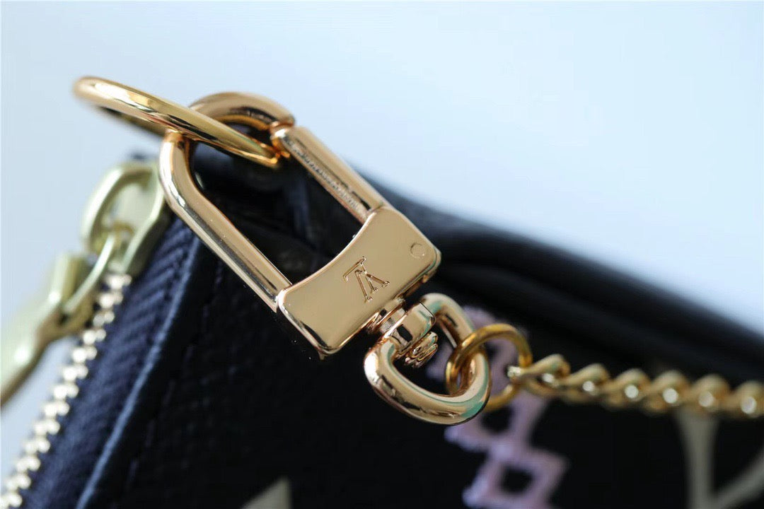 Louis Vuitton Mini Pochette AcGLAMIssoires Monogram Empreinte White For Women, WomenÃƒÂ¢Ã¢â€šÂ¬Ã¢â€žÂ¢s Handbags, Shoulder Bags And Crossbody Bags 6.1in/15.5cm Louis VuittonÃƒâ€šÃ‚Â 