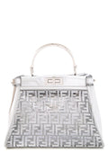 Fendi Metallic SiLouis Vuittoner PVC Vitello Catalan Mirror Sequins FF Shoulder Bag