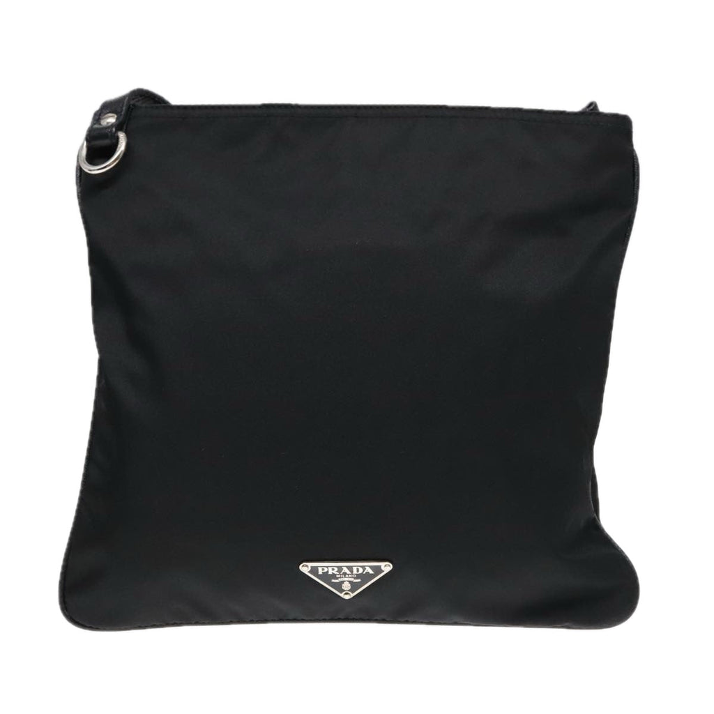 Prada Re-Edition Black Canvas Shoulder Bag