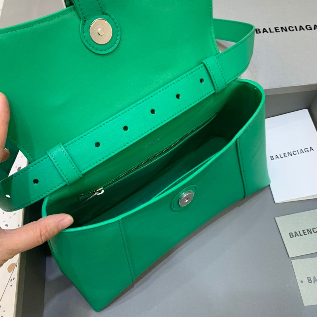 Downtown Small Shoulder Bag In Green, For Women,  Bags 11.8in/30cm