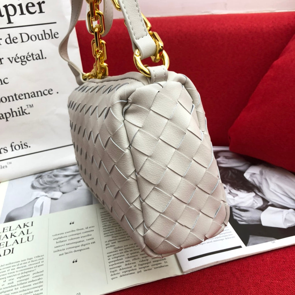 Bottega Veneta Crossbody Bag White, For Women, Bags 9.4in/24cm