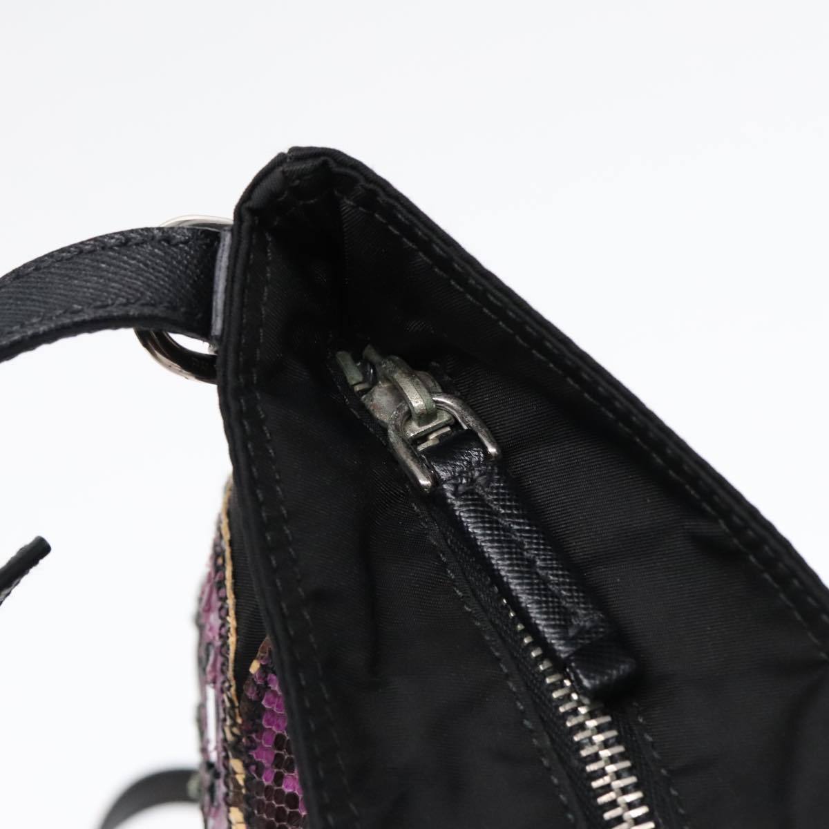 Prada Re-Edition Black Canvas Shoulder Bag