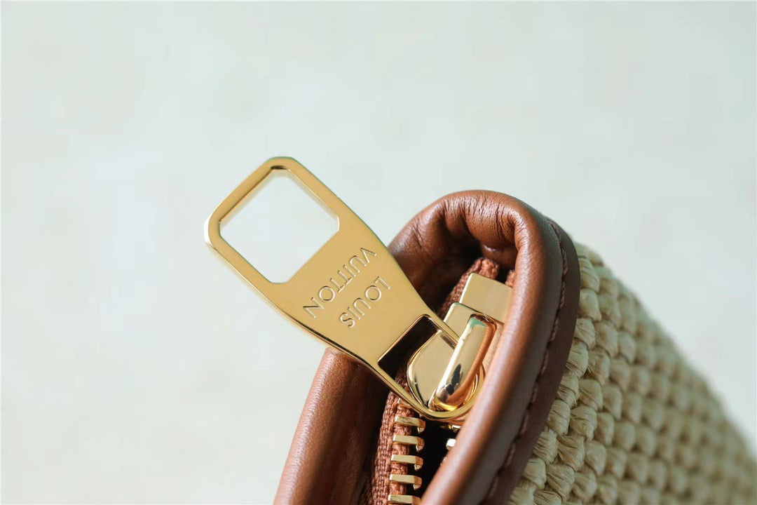Louis Vuitton Saint Jacques Raffia Caramel Brown For Women,  Shoulder And Crossbody Bags 22.4in/57cm Louis Vuitton M59963