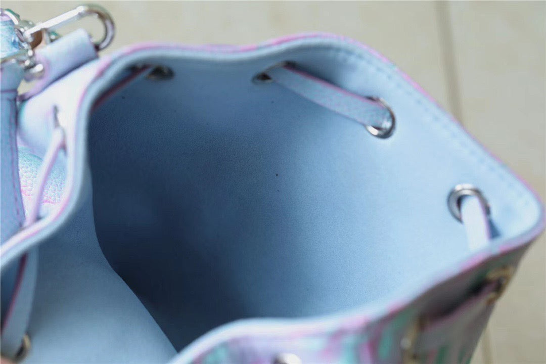 Louis Vuitton Nano Noe Monogram Empreinte Light Blue For Women,  Shoulder And Crossbody Bags 6.3in/16cm Louis Vuitton M81463