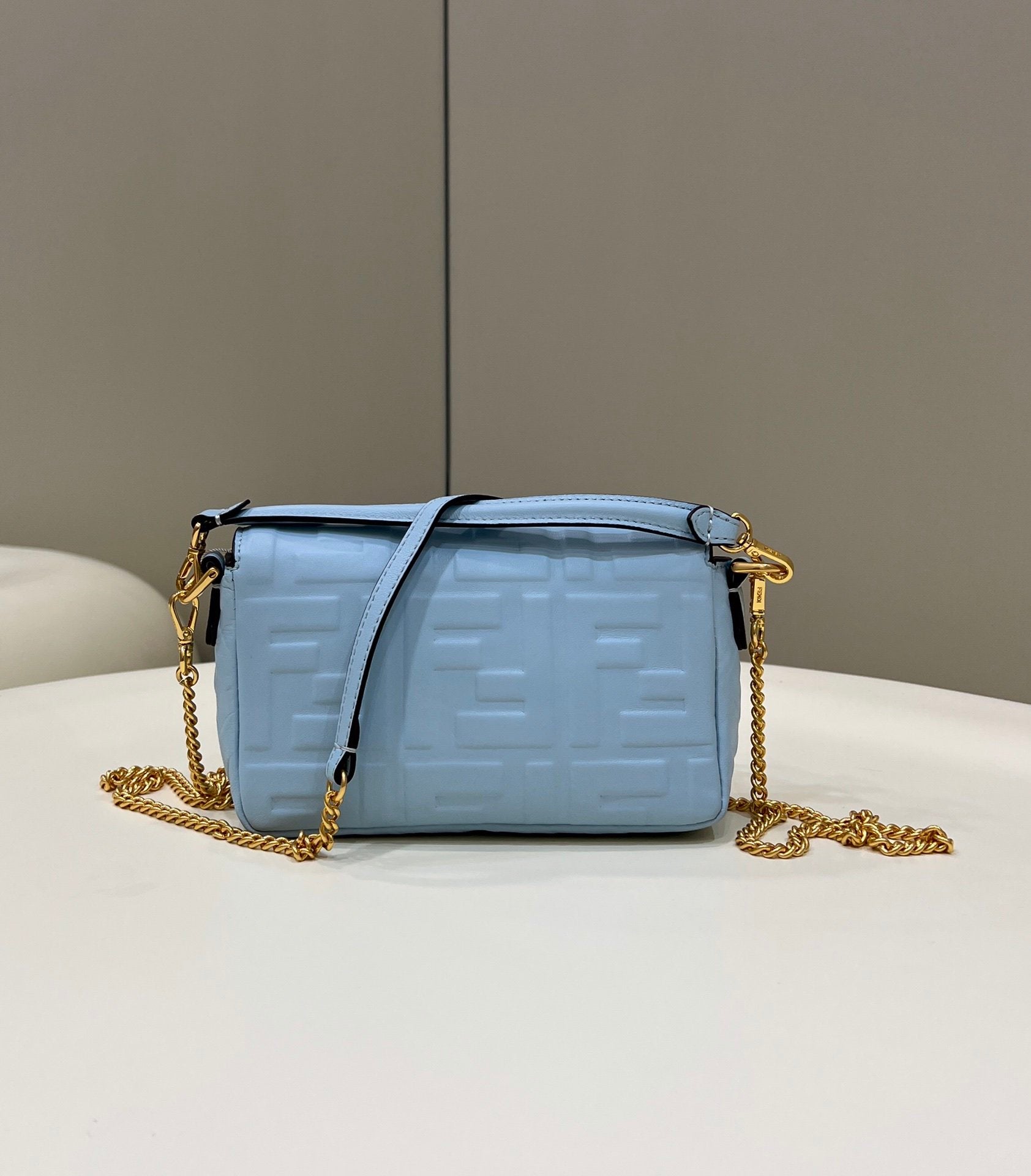 Baguette Blue For Women, Women’s Handbags, Shoulder And Crossbody Bags 7.5in/19cm FF 8BS017
