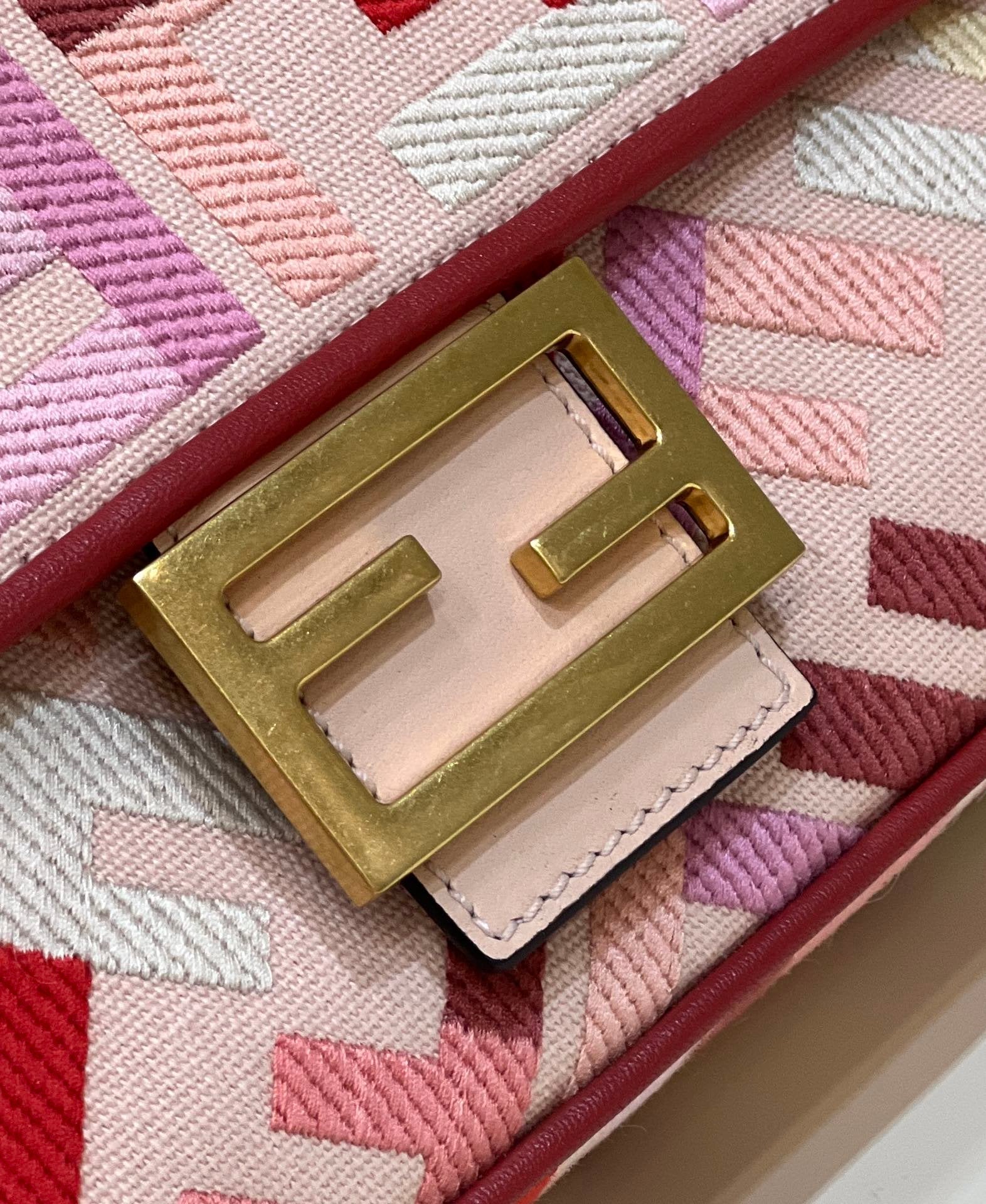 Baguette Bag From Lunar New Year Limited Capsule Collection Multicolor For Women, Handbags, Shoulder And Crossbody Bags 10.6in/27cm FF 8BR600