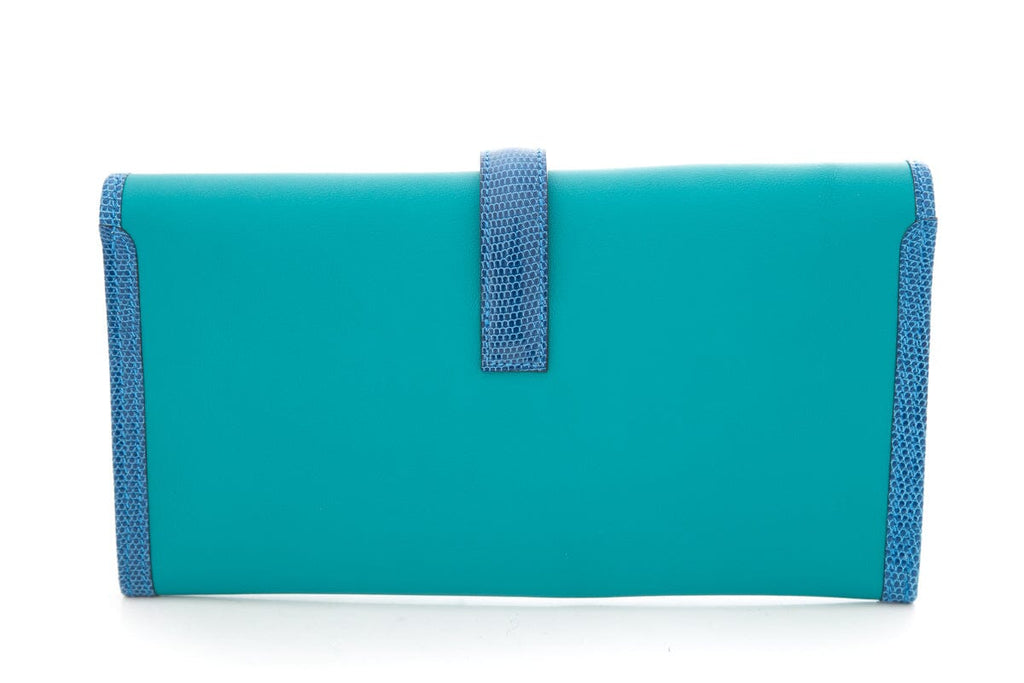 HermÃƒÆ’Ã‚Â¨s Blue Exotic Jige Handbag