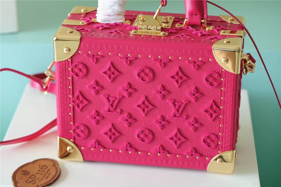Louis Vuitton Valisette Tresor Monogram Empreinte Pink For Women, WomenÃƒÂ¢Ã¢â€šÂ¬Ã¢â€žÂ¢s Bags, Shoulder And Crossbody Bags 9.4in/24cm Louis Vuitton