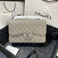 ChanelLarge Classic Handbag SiLouis Vuittoner Hardware Grey For Women Handbags, Shoulder Bags 11.8in/30cm