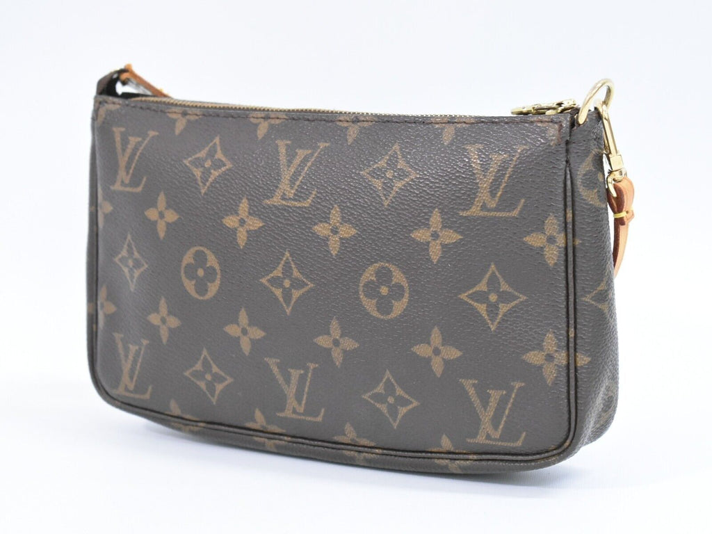 Louis Vuitton Pochette Accessoire  Canvas Clutch Bag