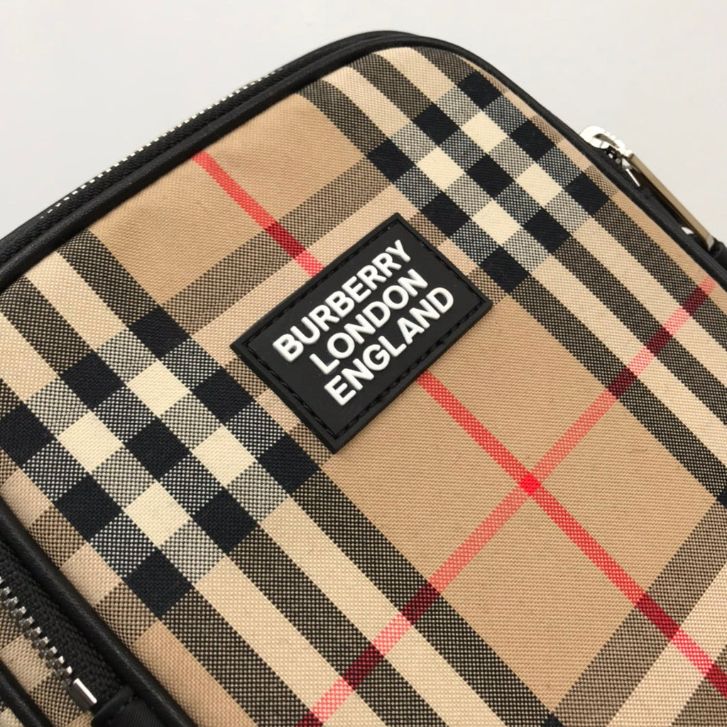 Burberry Vintage Check And Crossbody Bag For Men, Bags 8.7in/22cm
