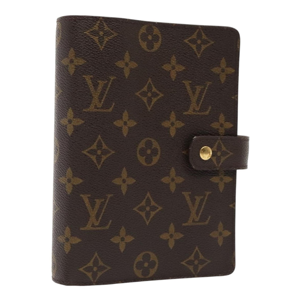 Louis Vuitton Agenda Cover Brown Canvas Wallet