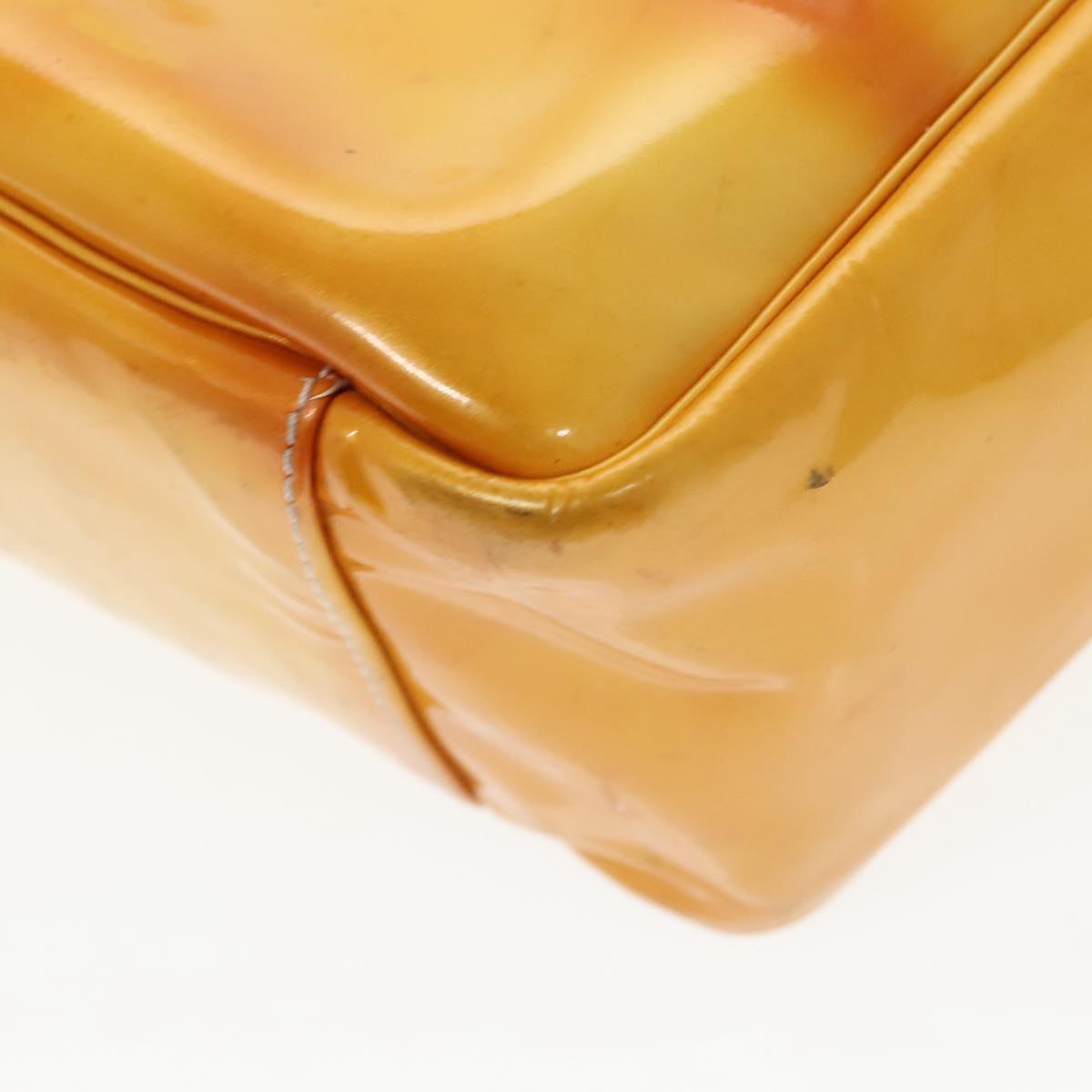 Chanel Yellow Patent Leather Handbag