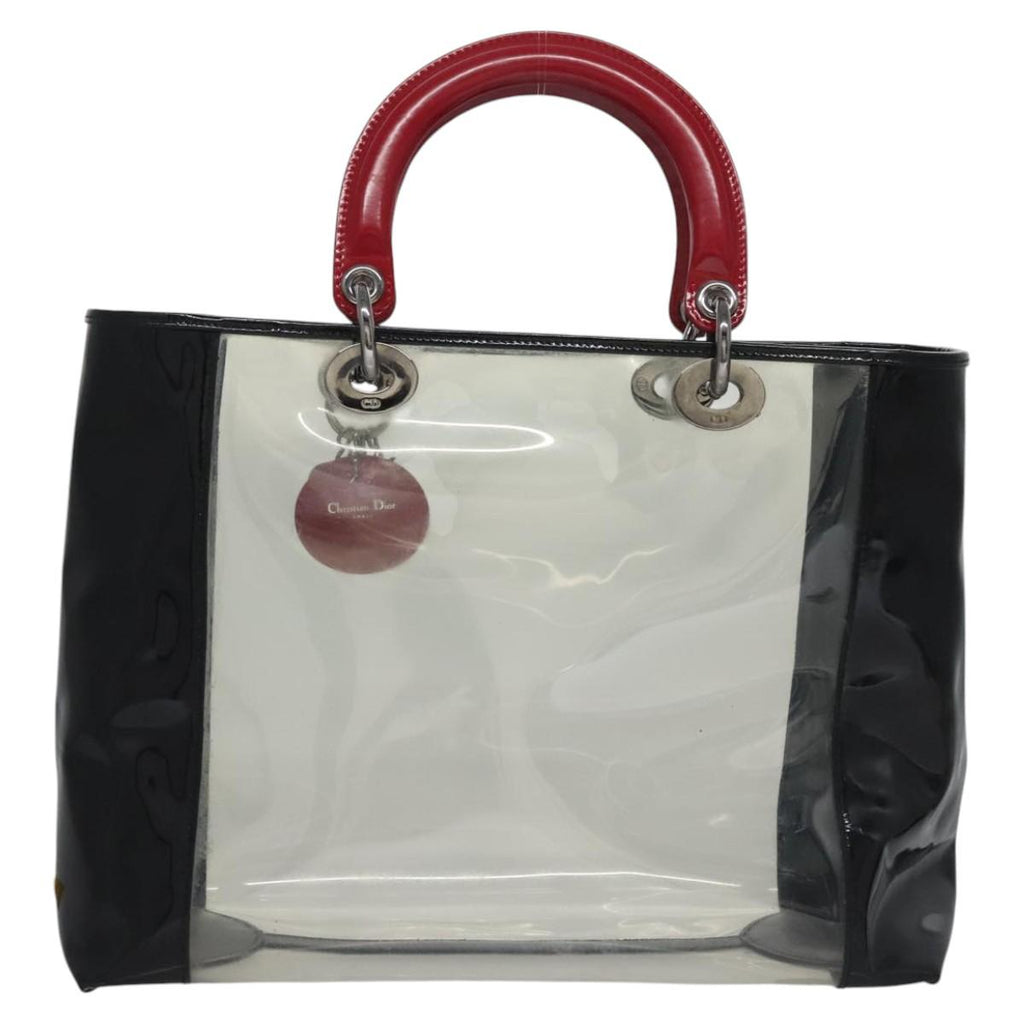 Christian Dior Lady Dior Bag Transparent Pvc Handbag (Pre-Owned)