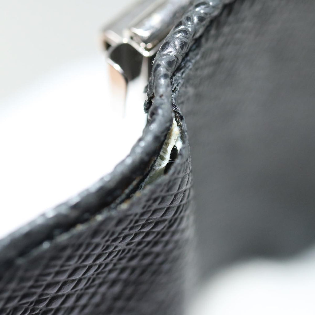 Louis Vuitton 6 Key Holder Black Leather Wallet